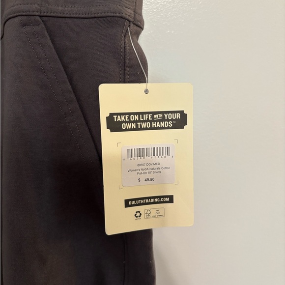 NWT Deluth Trading Company Womens NoGA Natural Cotton Pull-On 10” Shorts Medium - Picture 7 of 9